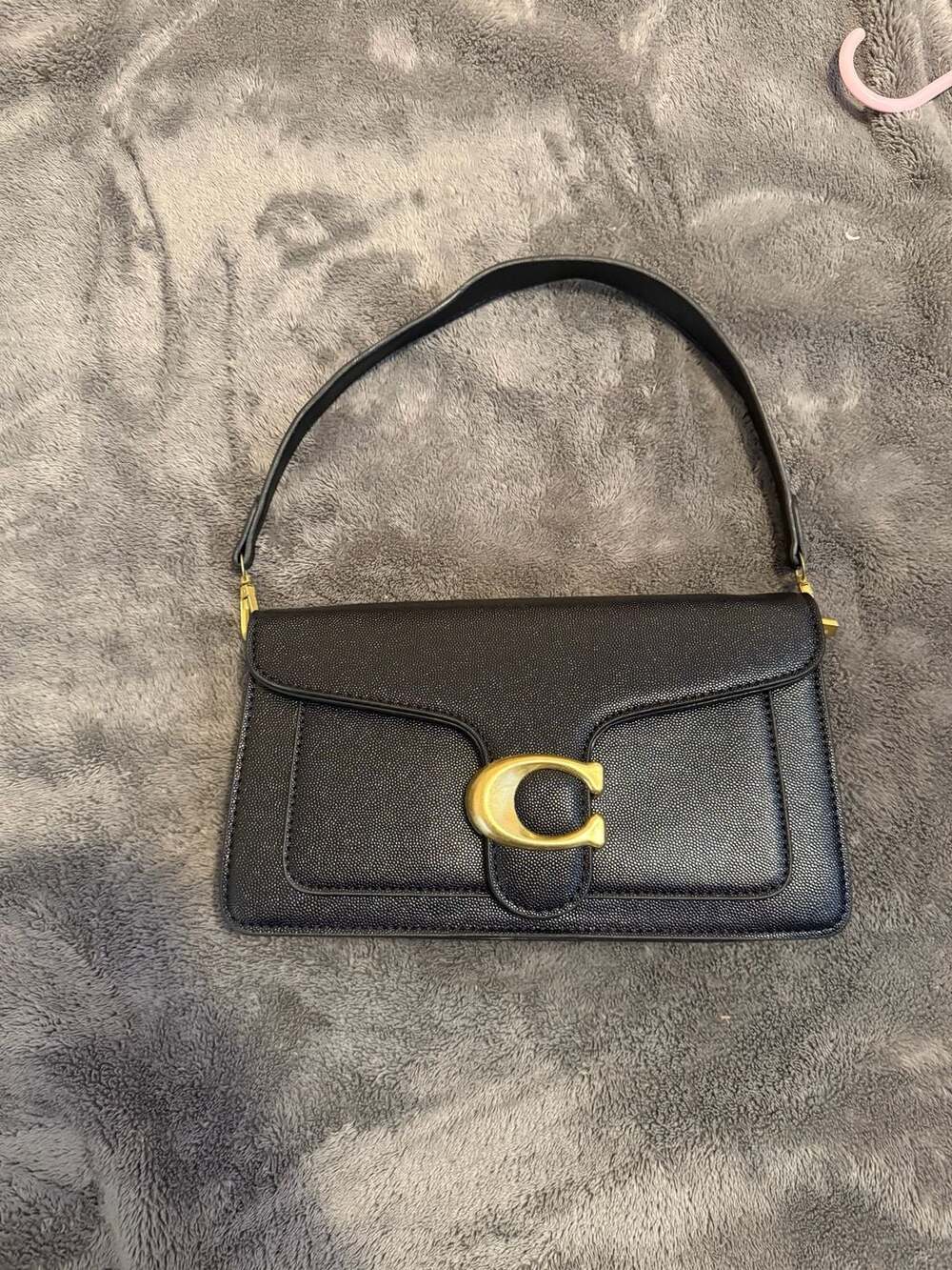 Coach Tabby Black Leather Shoulder Bag